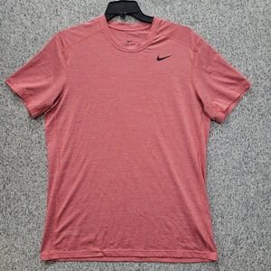 Nike Dri-FIT Mens XL Heather Red Short Sleeve Training Running Athletic T-Shirt